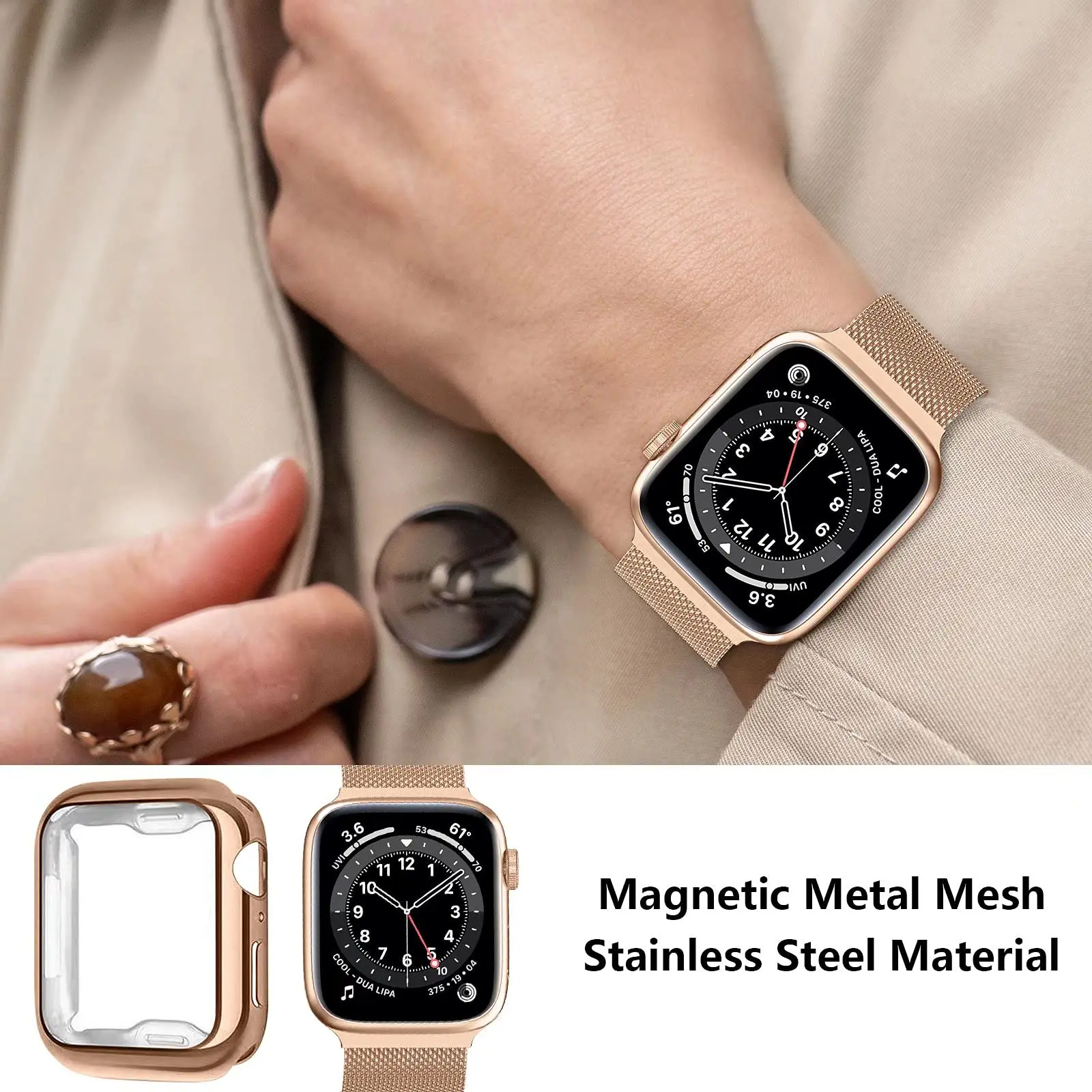 Milanese Loop+Case For Apple W - Milanese Loop Magnetic review and price