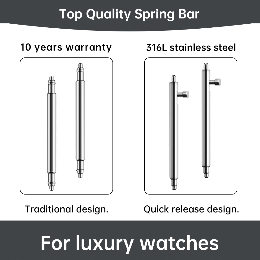 Maikes 316L Stainless Steel Qu - Curved Spring Bar review and price