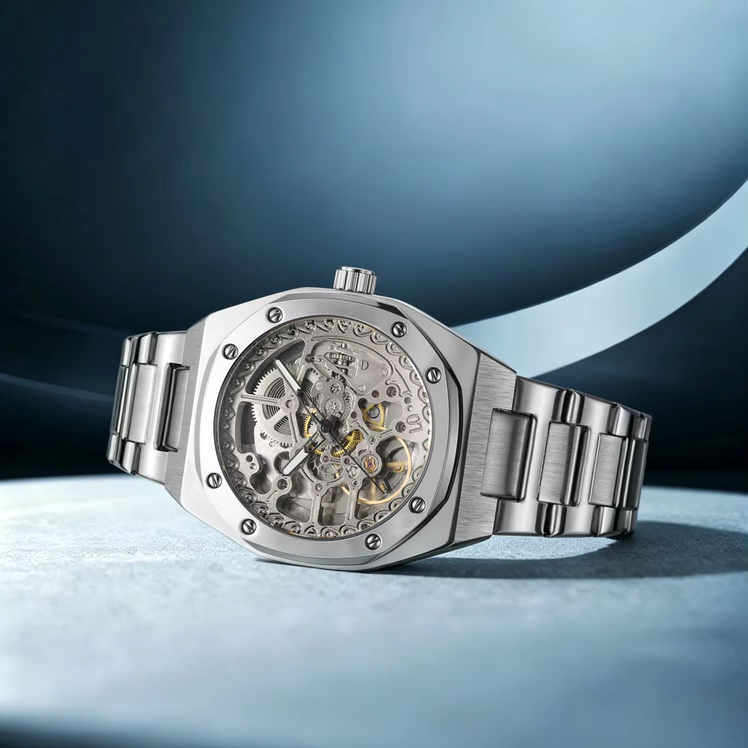 Forsining Royal Skeleton Mecha - Patek Philippe Watch Nautilus review and price