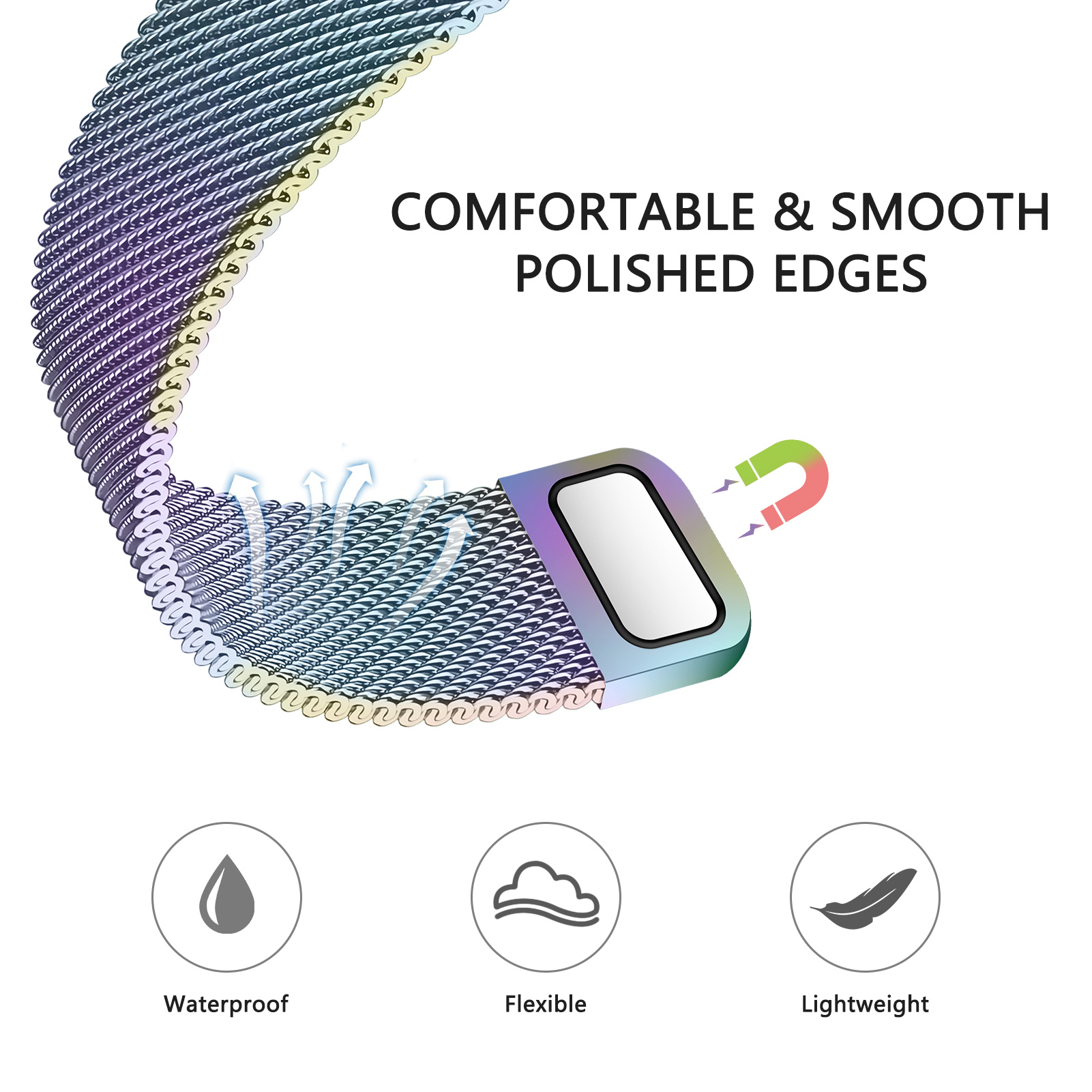 Milanese Loop Strap For Apple  - Milanese Loop Magnetic review and price